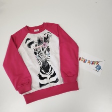 Dressipluus roosa sebra