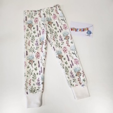 Dressipüksid valged lilled