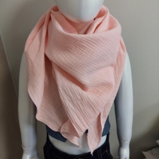 Musliinsall ühevärviline roosa