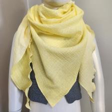 Musliinsall ühevärviline kollane